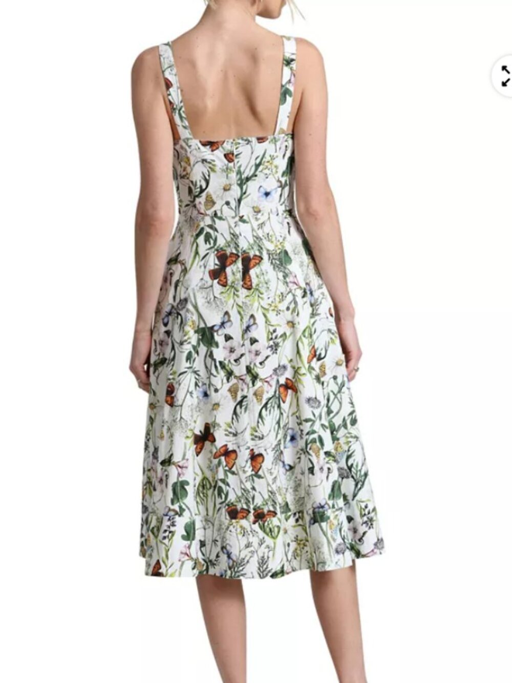 Avec Les Filles Women's Printed A-Line Midi Dress Size 12